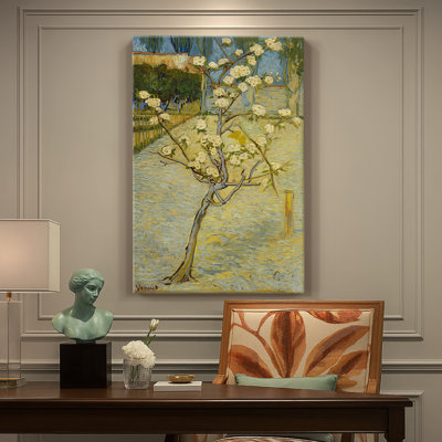 Poirier en fleurs - Toile tendue avec châssis par Vincent van Gogh