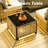 6-Person  All-Weather Wicker Outdoor Sectional With Cushions,Swivel Rockers,Led Coffee Table And Fire Pit-611241734