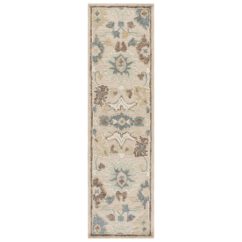 Ebony Hand Tufted Wool;Cotton Oriental Indoor Rug, 2'-3" X 8'-0" Runner