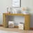 59.2" Large Curved Console Table with Unique Vertical Stripe Design-114896476
