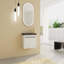 Meuble-lavabo mural flottant 20 po avec lavabo en résine