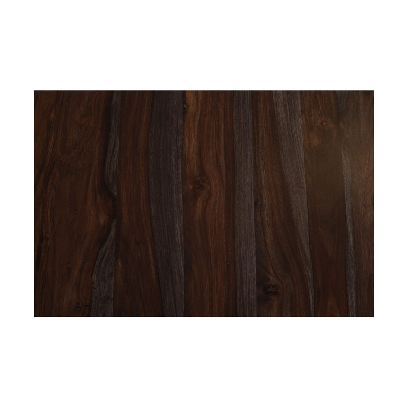 Rayza Solid Wood Top Metal Base Dining Table