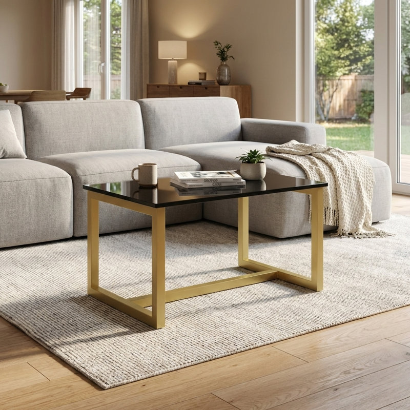 Table basse 31,5 po Duza, Noir