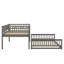 Full XL Over Queen Bunk Bed With Guardrails-347798507