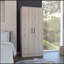 180 Armoire Beery, chambre à coucher, gris clair-443719485