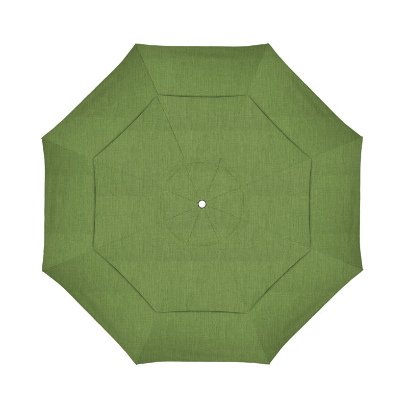 Parasol de marché Broadmeade octogonal Sunbrella, Spectre Sunbrella® coriandre, Blanc mat