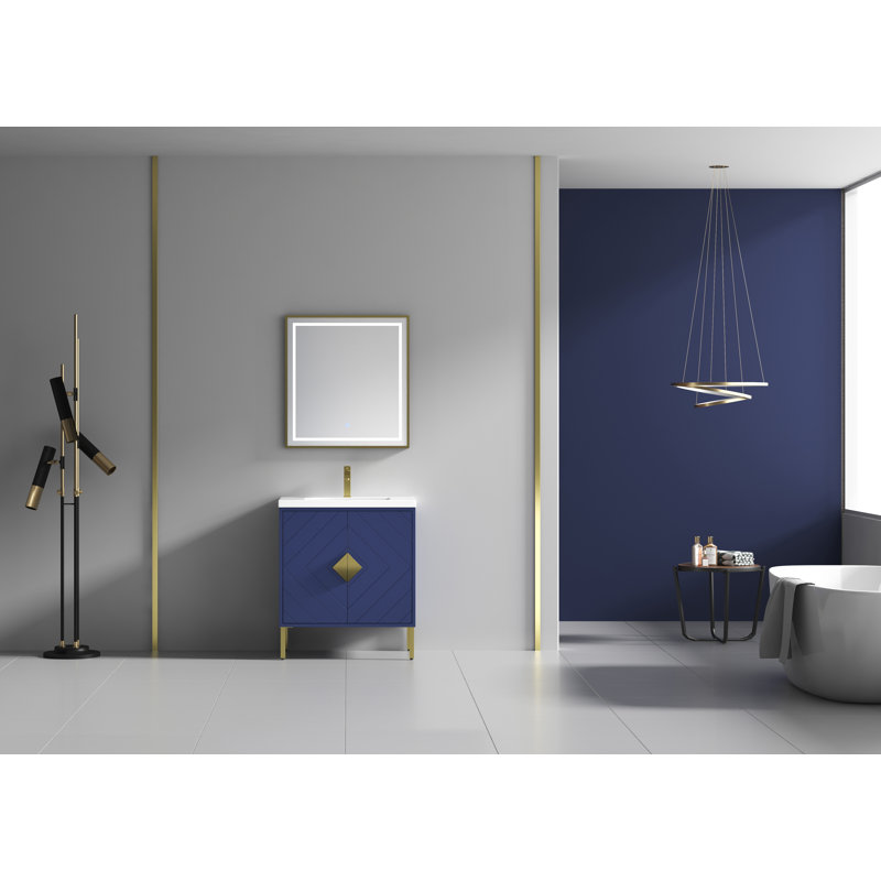 30'' Single Bathroom Vanity with Acrylic Top