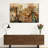 Rustic Landmark World Map Canvas Print-1091498304