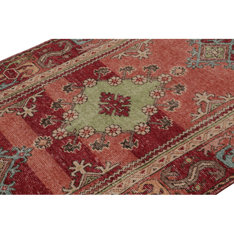Distressed Homage Hand Knotted Wool Animal Print Area Rug, Rectangle 10' x 14'