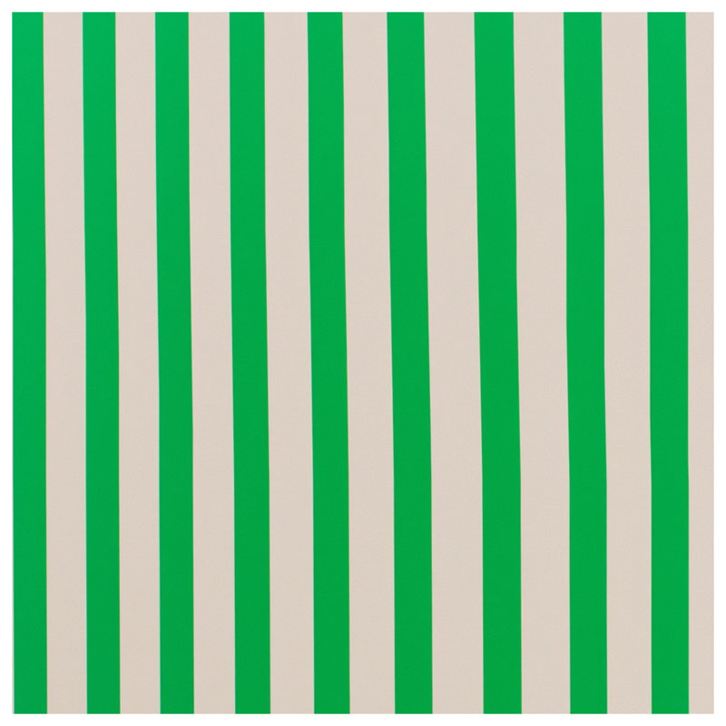 Green White Vertical Stripes Blankets, 60in W x 80in H