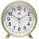 Table Clock Round Plastic Tabletop Clock with Alarm Function 5.75 Inches