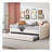Twin Size Tufted Upholstered Daybed with Trundle ,Velvet Sofabed with USB&Type-C Charging Ports,No Box-spring Needed-187416374