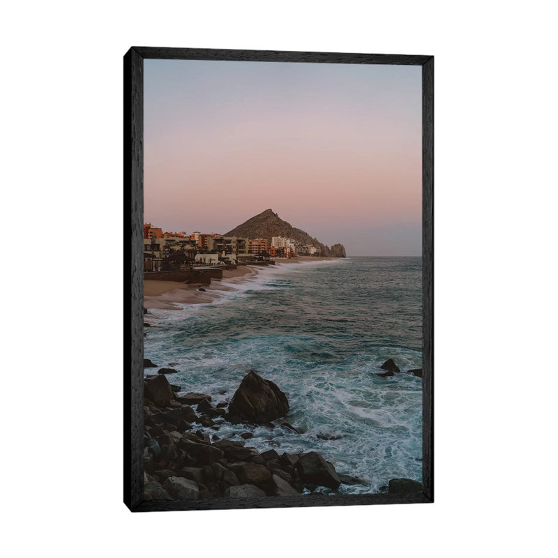 Cabo Sunset by Bethany Young - Print on Canvas, 101.6cm H x 66.04cm W x 3.81cm D, Black Framed
