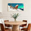 Noël, père Noël, renne, traîneau, paysage enneigé-700133615