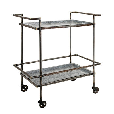 Chariot-bar en métal 30,7 x 17,1 x 34,6 po Percy