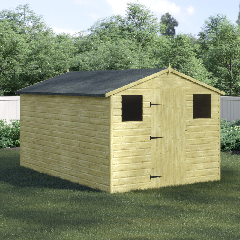 Premier Apex Shiplap Wooden Shed, 8ft. W x 12ft. D