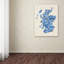 « écosse typographie text map 2 », impression sur toile tendue-22539963