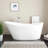 Saunders 71" Freestanding Soaking Acrylic Bathtub
