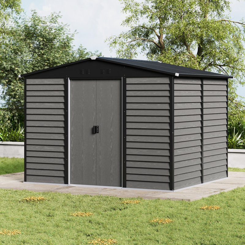 10x8FT Outdoor Metal Garden Storage Shed