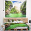 Roches cave paysage sur railay beach tapisserie-28485735