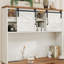 Bureau en L 68 po avec rehausse Farmhouse-1478573545
