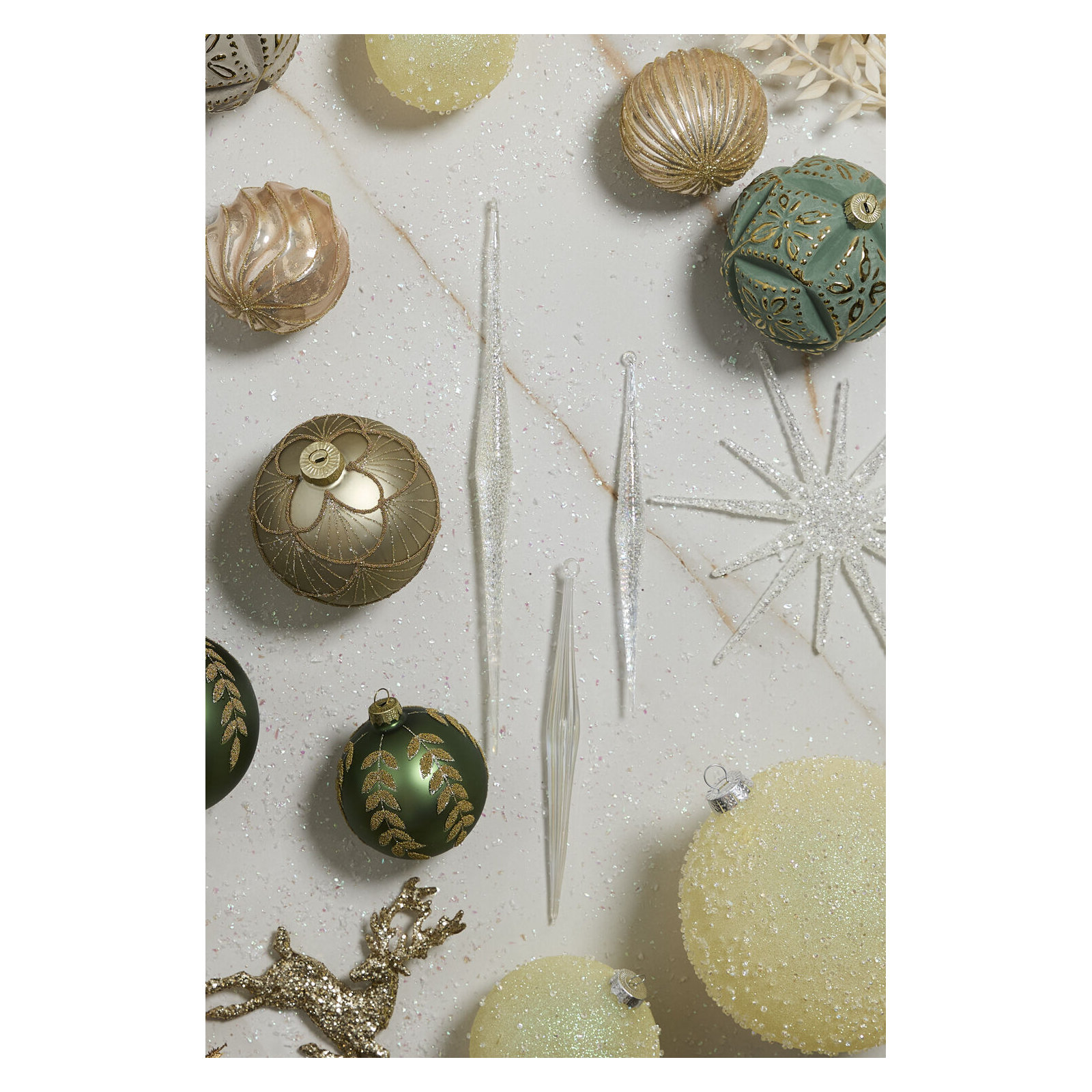 Sparkle Icicle Ornament 0.5"x 7.5"