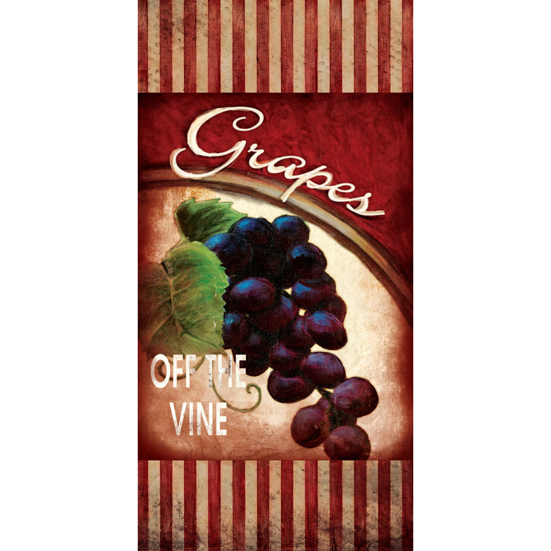 Grapes Market - Painting Print, 122 cm H x 81 cm W, Black Floater Framed