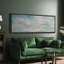 Vaste ciel bleu rempli de nuages, reproduction sur toile-98042149-111176916