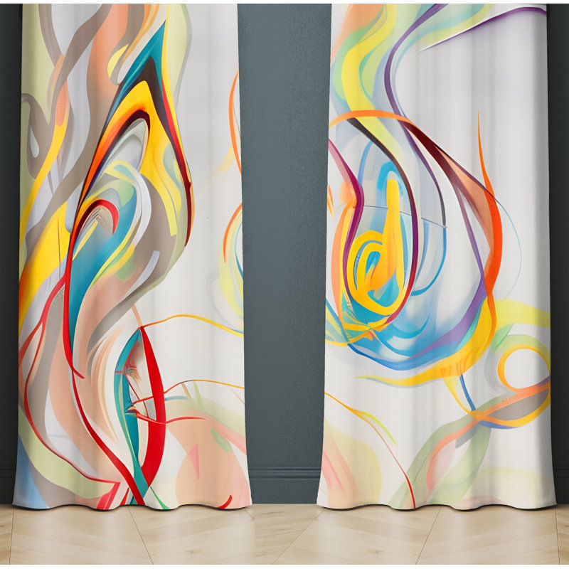 Rideau en polyester Sevinc, L 40 po x L 61 po