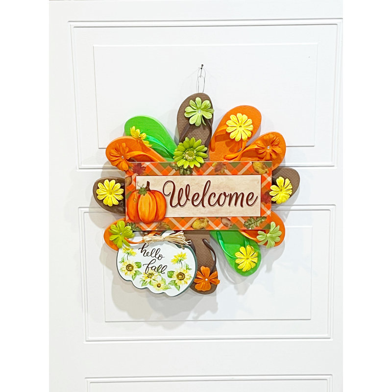 Couronne de bienvenue d'automne