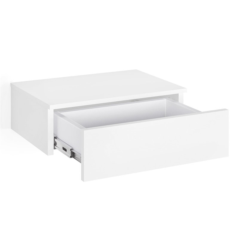 Cargan 42 cm W Bedside Table, Highgloss sand grey