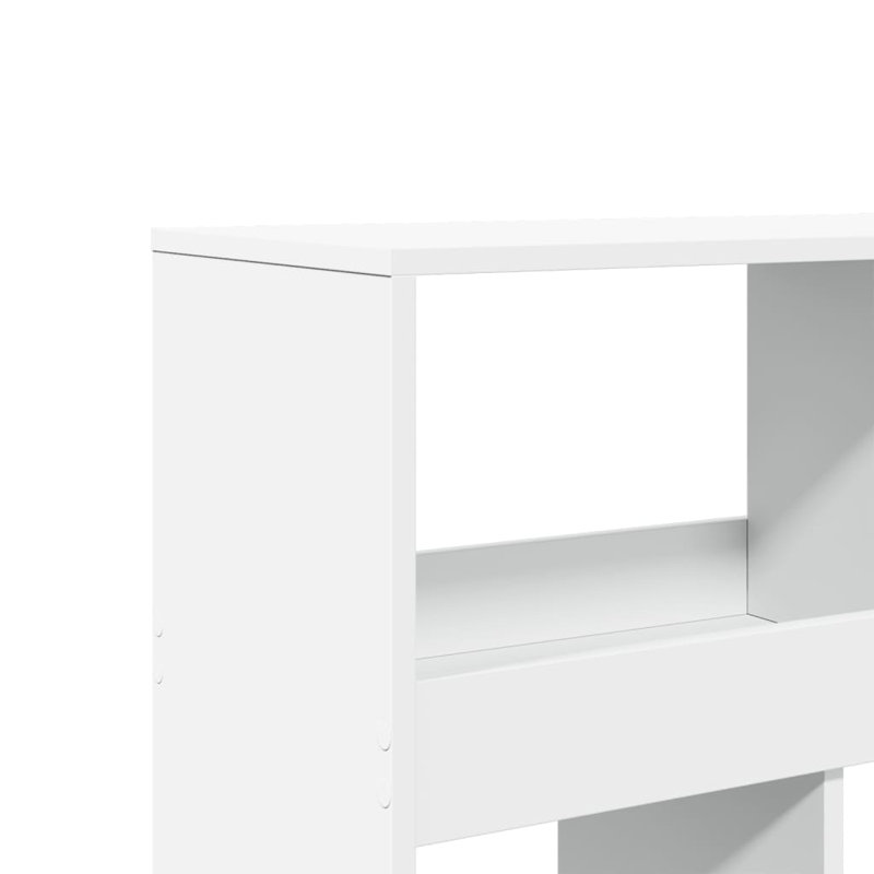 Angelinne 100cm W Bookcase, 125.5cm H x 100cm W x 33cm D, White