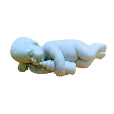 Sleeping Baby Holding A Bottle Ornaments