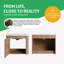 Ensemble de meuble-lavabo simple 24 po avec lavabo en céramique-41261553-61123059