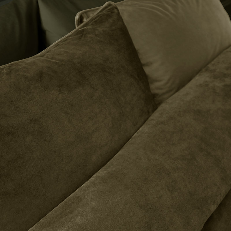 Kingsley Soft Matt Velvet Duvet Cover Set, Double Duvet Cover + 2 Standard Pillowcases, Green