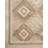 Dezirae Geometric Hand Tufted Wool Area Rug in Sand/Clay-1031554786