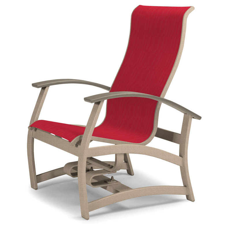 Belle Isle Outdoor Swivel Lounge Chair, Red 1D Sunbrella®, Desert P60, Textured Kona
