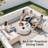 30'' Round Steel Propane Smokeless Fire Pit Table With Lid-341588320