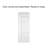 Metropolitan Panelled White Primed Composite Mdf Barn Door Slab-59934740