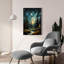 «Cypress Trees At Night» par Momart, art mural en verre acrylique-661336664