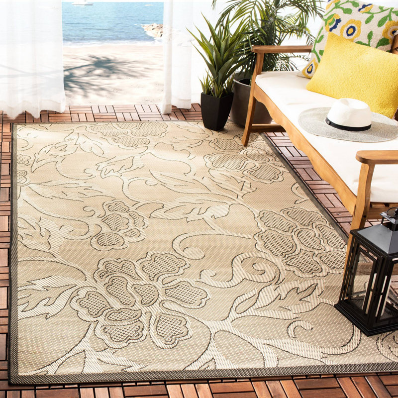 Rhinebeck Performance Floral Indoor/Outdoor Area Rug, Rectangle 5'3" x 7'7"