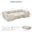 Canapé-lit modulaire en velours et peluche Knaack-1973366167