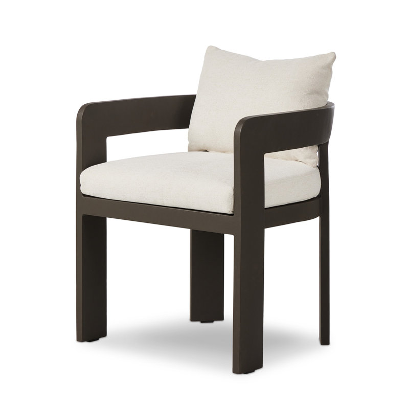 Jackson Outdoor Dining Armchair, Ellor Beige/Expresso
