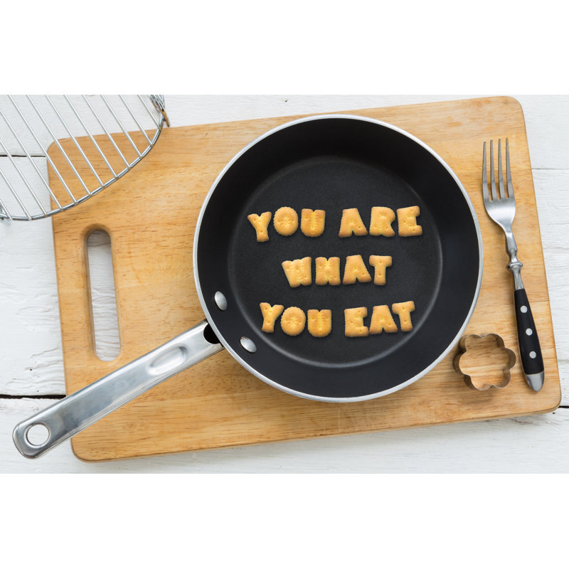 Letter Biscuits Quote - Wrapped Canvas Print, 51cm H x 76cm W x 3.8 cm D