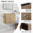 Didio 22.06'' Single Bathroom Vanity with Ceramic Top-1380765886