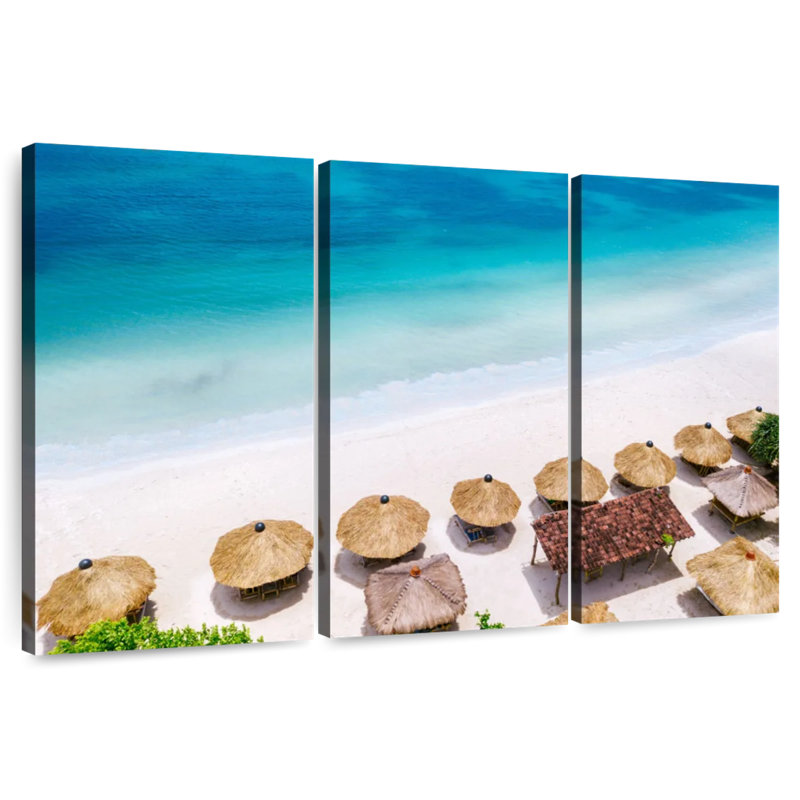 Gillard Straw Beach Huts, 48" H x 74" W