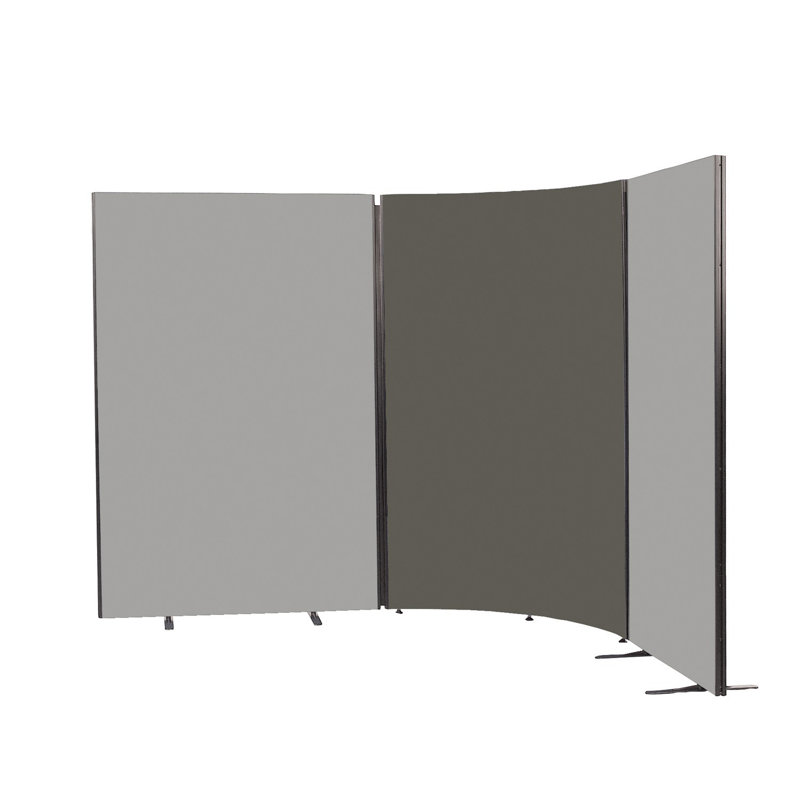 Wood Partition, 122.5cm H x 180cm W x 3cm D, Gunmetal