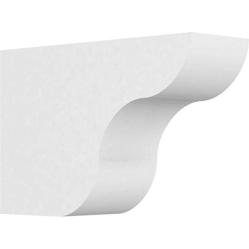 Standard Carmel Architectural Grade PVC Rafter Tail, 8"H x 4"W x 12"D