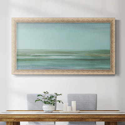 Toile encadrée de qualité supérieure Aqua Reflections II - prête à être accrochée