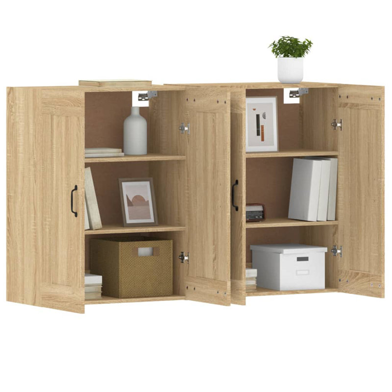 Meshkah Freestanding Bathroom Cabinet, Sonoma Oak